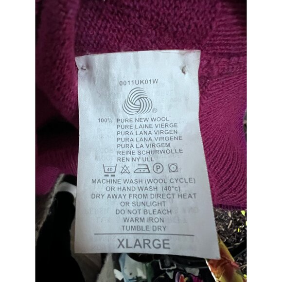 Moriarty’s Gap of Dunlop, Ireland pure new wool pink sweater women size XL - Picture 3 of 6